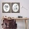 Stupell Industries Elegant Flower Spig Vignettes 2pc Floating Frame Set By Lettered and Lined
